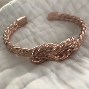 Kjp rose gold knot cuff